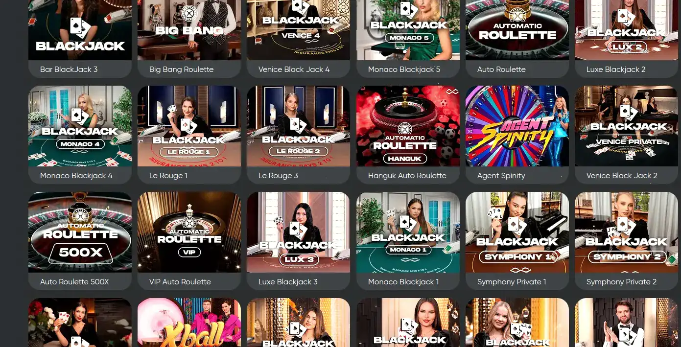 Мобильный интерфейс казино Бабосс